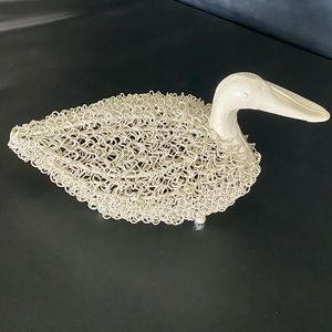 Handmade Metal Duck with Twisted Metal Body
